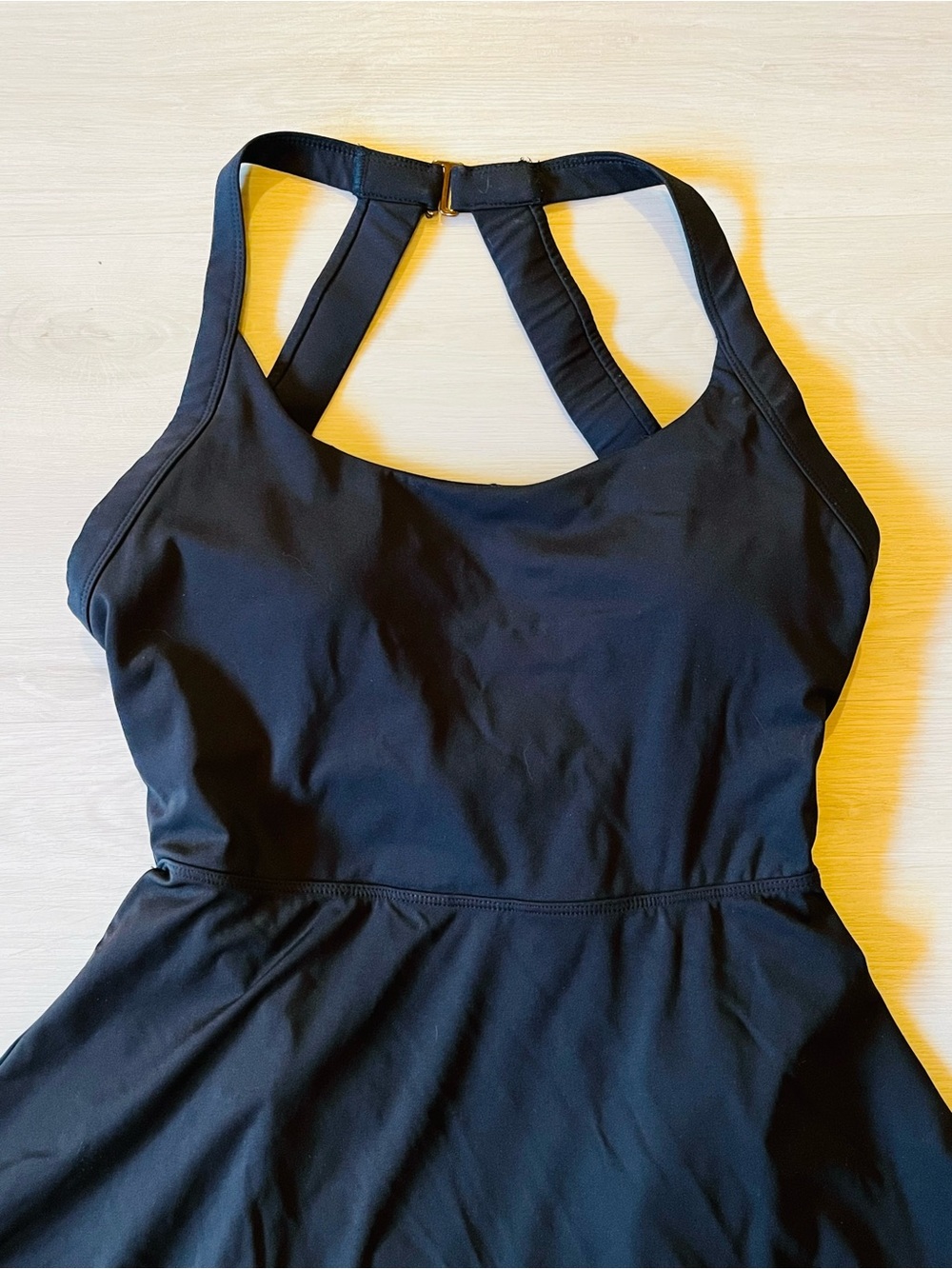 Halara Women's Backless Twisted Flare Black Active Dress Size S - Picture 2 of 5